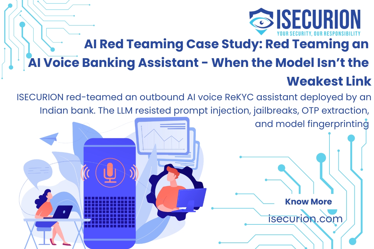 AI Voice Banking Red Team Case Study - ReKYC Security Assessment, OWASP LLM & MITRE ATLAS Mapped Findings by ISECURION