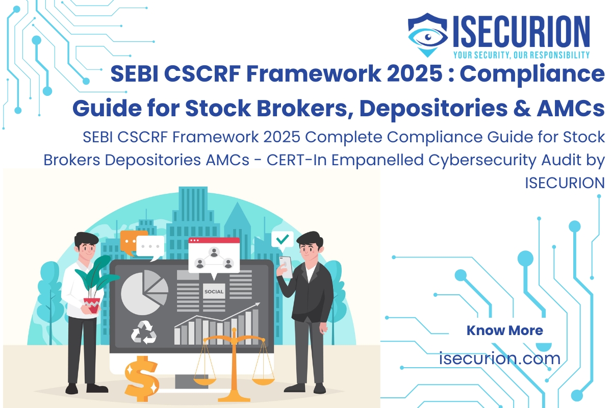 SEBI CSCRF Framework 2025 Complete Compliance Guide for Stock Brokers Depositories AMCs - CERT-In Empanelled Cybersecurity Audit by ISECURION