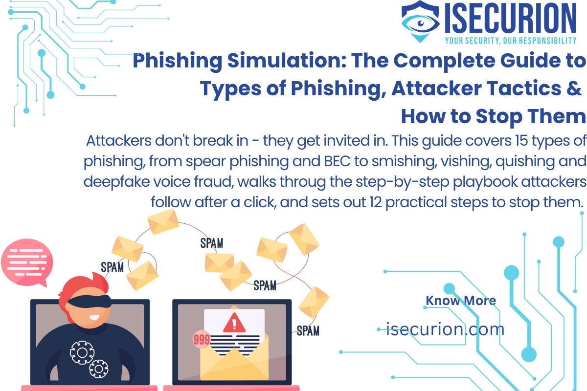 Phishing Simulation Complete Guide: Types of Phishing, Attacker Tactics and Prevention - ISECURION and Drosera